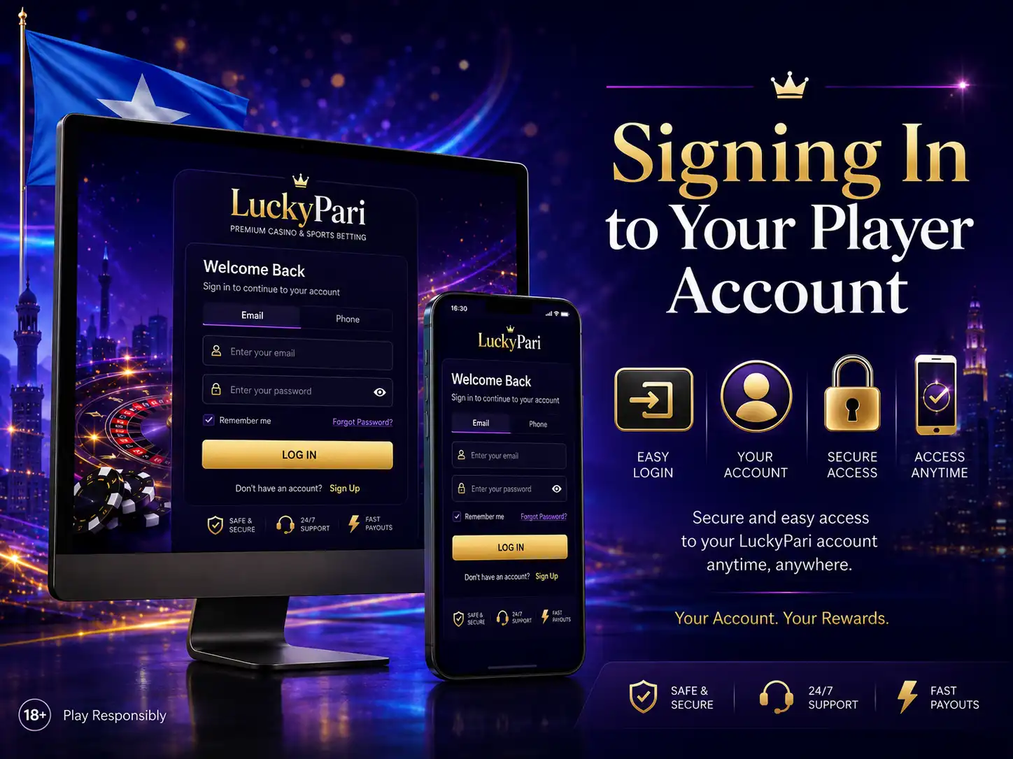Signing In to Your Player Account