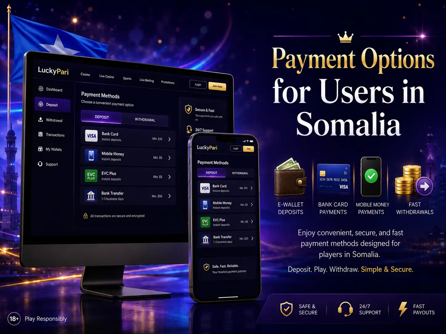 Payment Options for Users in Somalia